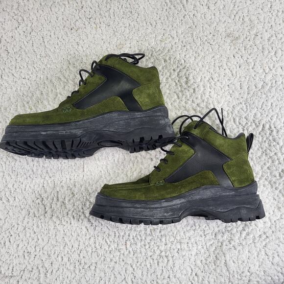 NEW Staud Rocky Boots Olive Suede women's bootie size 36.5 US 6.5 - Picture 3 of 6